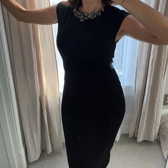 Ted Baker Dardee Embellished Bodycon Women's Dress Black : 1 (US 2)